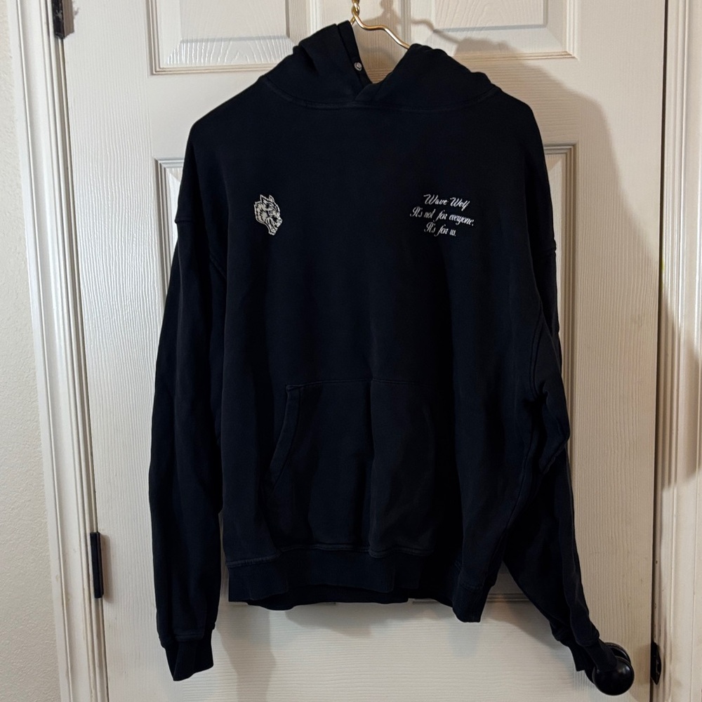 Darc Sport Black Wave Wolf Hoodie